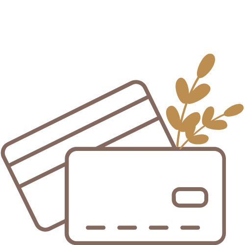 La Bicoque des Cinq, fondants de cire, paiement